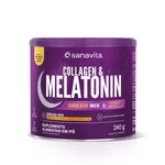 Suplemento Collagen & Melatonin Dream Mix, maracujá e capim santo, 240g. Com colágeno.
