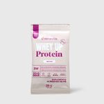 Saco de suplemento Whey Protein Neutro Sanavita, com 28g, rico em proteínas e BCAAs.