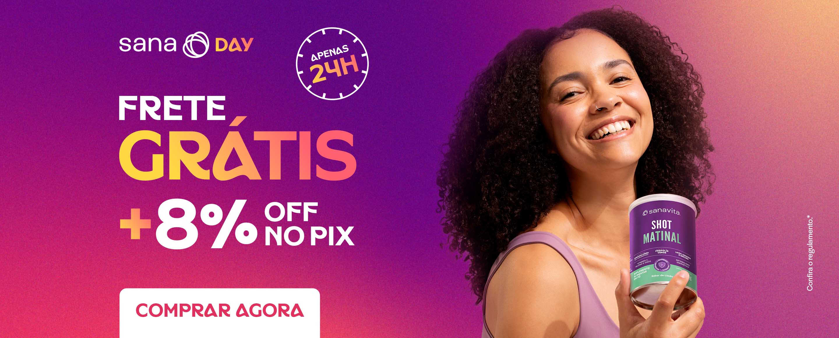 Sanaday Outubro, Frete Grátis + 8% OFF no PIX